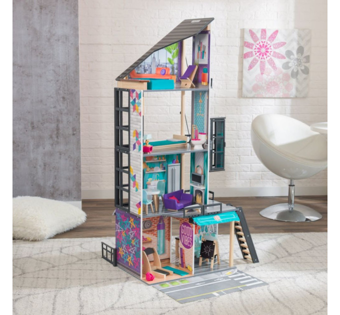 Ляльковий дерев'яний будиночок KidKraft Bianca City Life 65989