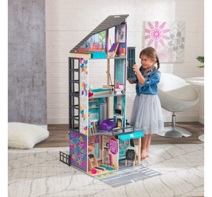 Ляльковий дерев'яний будиночок KidKraft Bianca City Life 65989