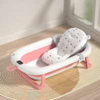 Детская ванночка складная с подушкой, термометром Hanert KinderBad Pink