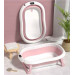 Дитяча ванна складна з подушкою, термометром Hanert KinderBad Pink