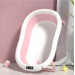 Дитяча ванна складна з подушкою, термометром Hanert KinderBad Pink