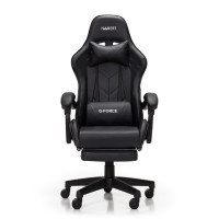 Крісло геймерське з підставкою для ніг Hanert G-Force Black