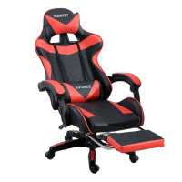 Крісло геймерське з підставкою для ніг Hanert G-Force Black/Red
