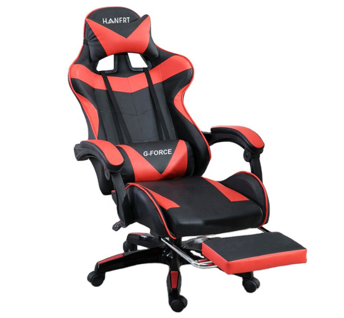 Кресло геймерское с подставкой для ног Hanert G-Force Black/Red
