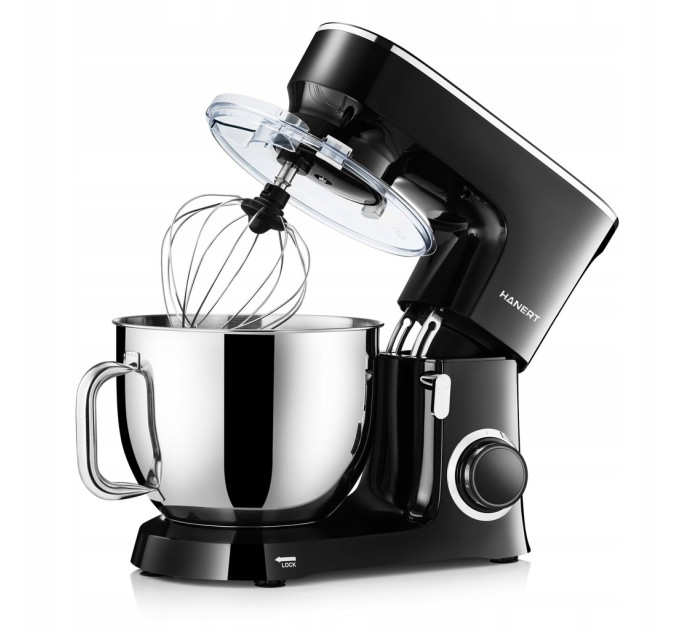 Тестомес миксер планетарный Hanert Bäcker Black 3000 Вт 7л