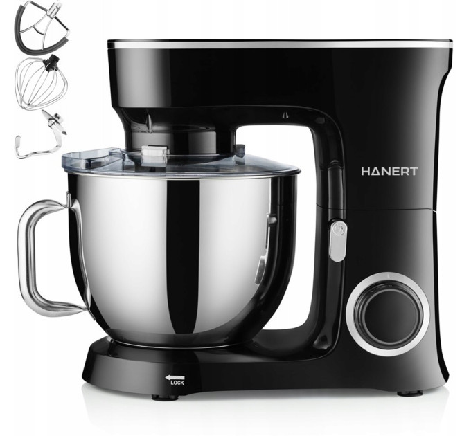 Тестомес миксер планетарный Hanert Bäcker Black 3000 Вт 7л