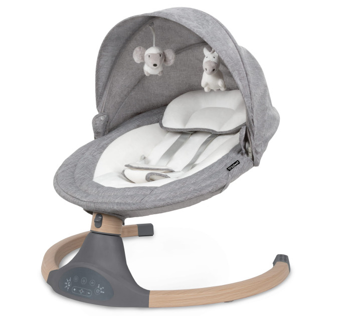 Шезлонг-качели 2в1 Kidwell LUXI Dark Melange/Wooden