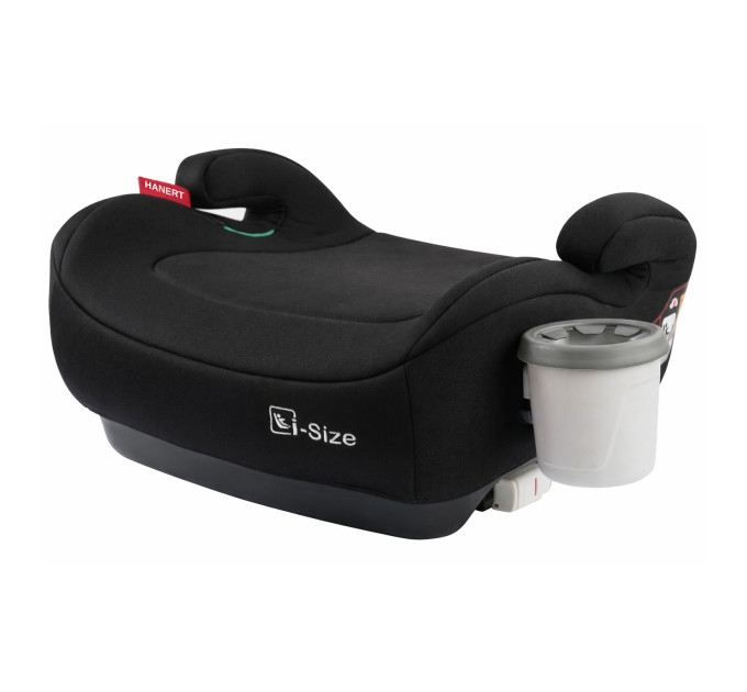 Автокресло бустер Hanert Junior i-Size Black + подстаканник