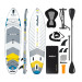 SUP доска 350см Rebel ACTIVE RBA-4507-OR с аксессуарами сапборд 170 кг 335 x 84 х 15 см White