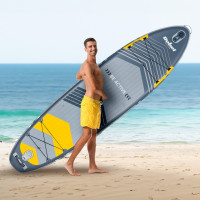 SUP доска 350см Rebel ACTIVE RBA-4507-G с аксессуарами сапборд 170 кг 335 x 84 х 15 см Grey