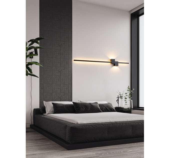 Бра LED 27377 Черный 6х15х100 см.