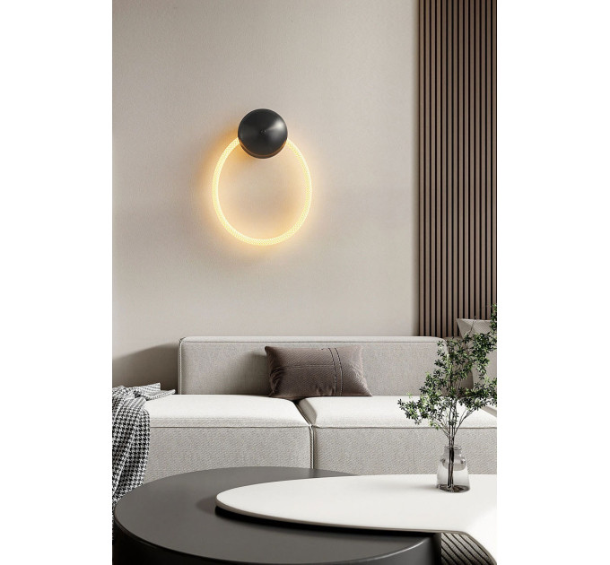 Бра LED 27389 Чорний 10х28х35 см.