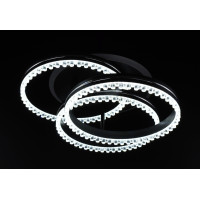 Люстра світлодіодна стельова LED світильник для квартири на стелю лед 26529 Чорний 16х43х43 см.