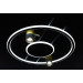 Люстра світлодіодна стельова LED світильник для квартири на стелю лед з пультом 26534 Чорний 9х52х65 см.