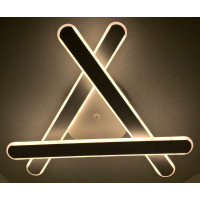Люстра світлодіодна стельова LED світильник для квартири на стелю лед 25334 Білий 10х51х51 см.