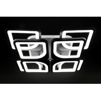 Люстра світлодіодна стельова LED світильник для квартири на стелю лед з пультом 25751 Чорний 11х43х43 см.