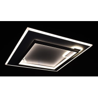 Люстра світлодіодна стельова LED світильник для квартири на стелю лед з пультом 27189 Білий 6х50х50 см.