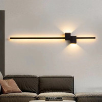 Бра LED 27376 Черный 6х15х80 см.