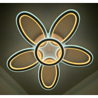 Люстра светодиодная потолочная LED светильник для квартиры на потолок лэд 25574 Белый 10х62х62 см.