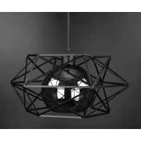 Люстра підвісна LOFT на 1 лампочку 27093 Чорний 30-90х40х40 см.