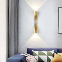 Бра LED 28082 Латунь 6х6х24 см.