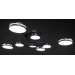 Люстра светодиодная потолочная LED светильник для квартиры на потолок лэд 27935 Черный 17х90х90 см.