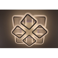 Люстра світлодіодна стельова LED світильник для квартири на стелю лед з пультом 25611 Білий 11х50х50 см.