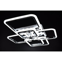 Люстра світлодіодна стельова LED світильник для квартири на стелю лед з пультом 25947 Хром 12х59х80 см.