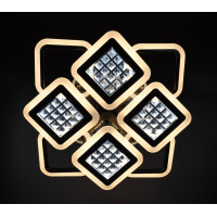 Люстра світлодіодна стельова LED світильник для квартири на стелю лед з пультом 26122 Чорний 11х54х62 см.