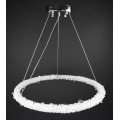 Люстра подвесная хрустальная LED 28136 Хром 25-170х64х64 см.