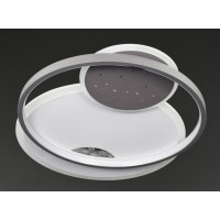 Люстра светодиодная потолочная LED светильник для квартиры на потолок лэд с пультом 27122 Белый 5х40х52 см.