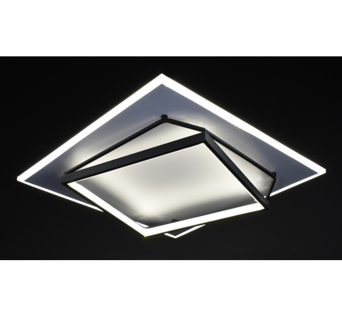 Люстра світлодіодна стельова LED світильник для квартири на стелю лед 27541 Білий 9х50х50 см.