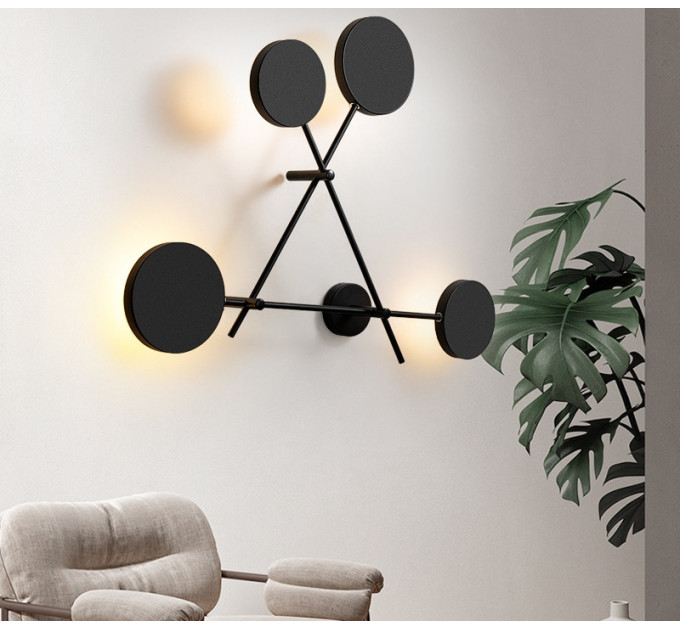 Бра LED 26366 Черный 14х75х75 см.