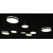 Люстра светодиодная потолочная LED светильник для квартиры на потолок лэд 27935 Черный 17х90х90 см.