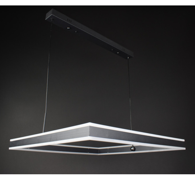 Люстра світлодіодна підвісна LED світильник для квартири на стелю лед 28011 Чорний 20-120х60х60 см.