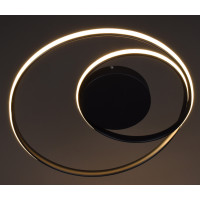 Люстра світлодіодна стельова LED світильник для квартири на стелю лед 28381 Чорний 15х50х50 см.