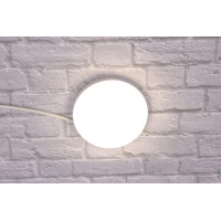 Современный круглый потолочный светильник LED для комнаты кухни ванной 25090 Белый 3х14х14 см.
