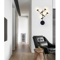 Бра LED 27018 Черный 50х9х40 см.