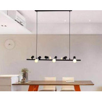 Люстра підвісна LOFT на 6 лампочок 26834 Чорний 30-150х20х91 см.