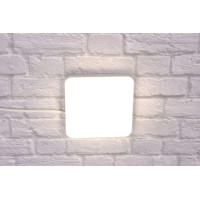 Современный квадратный потолочный светильник LED для комнаты кухни ванной 25091 Белый 3х14х14 см.