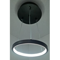 Люстра светодиодная подвесная LED светильник для квартиры на потолок лэд 25529 Черный 13-100х20х20 см.