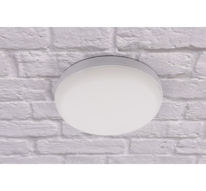 Сучасний круглий світильник стельовий LED для кімнати кухні ванної 25090 Білий 3х14х14 см.