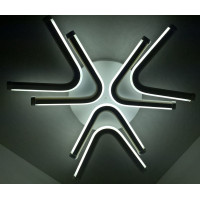 Люстра світлодіодна стельова LED світильник для квартири на стелю лед 25100 Білий 7х61х61 см.