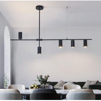 Люстра потолочная на 5 лампочек 26284 Черный 35-74х20х123 см.