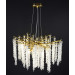 Люстра підвісна на 10 лампочок 27748 Золото 45-150х80х80 см.