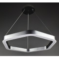 Люстра светодиодная подвесная LED светильник для квартиры на потолок лэд 28042 Черный 25-160х60х60 см.