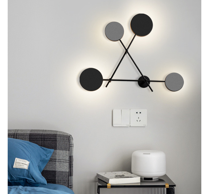 Бра LED 26366 Черный 14х75х75 см.