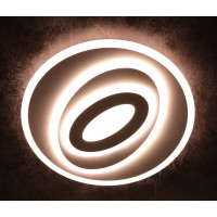 Люстра світлодіодна стельова LED світильник для квартири на стелю лед з пультом 25134 Білий 6х50х50 см.