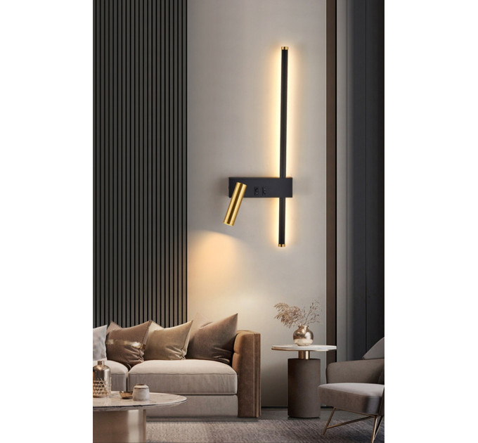 Бра LED 27568 Черный 50х16х10 см.