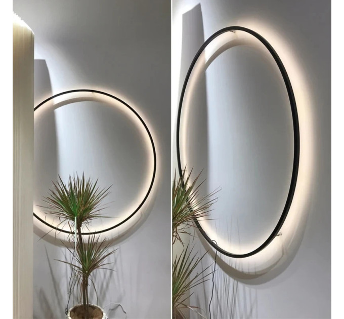 Бра LED 27547 Чорний 5х30х30 см.